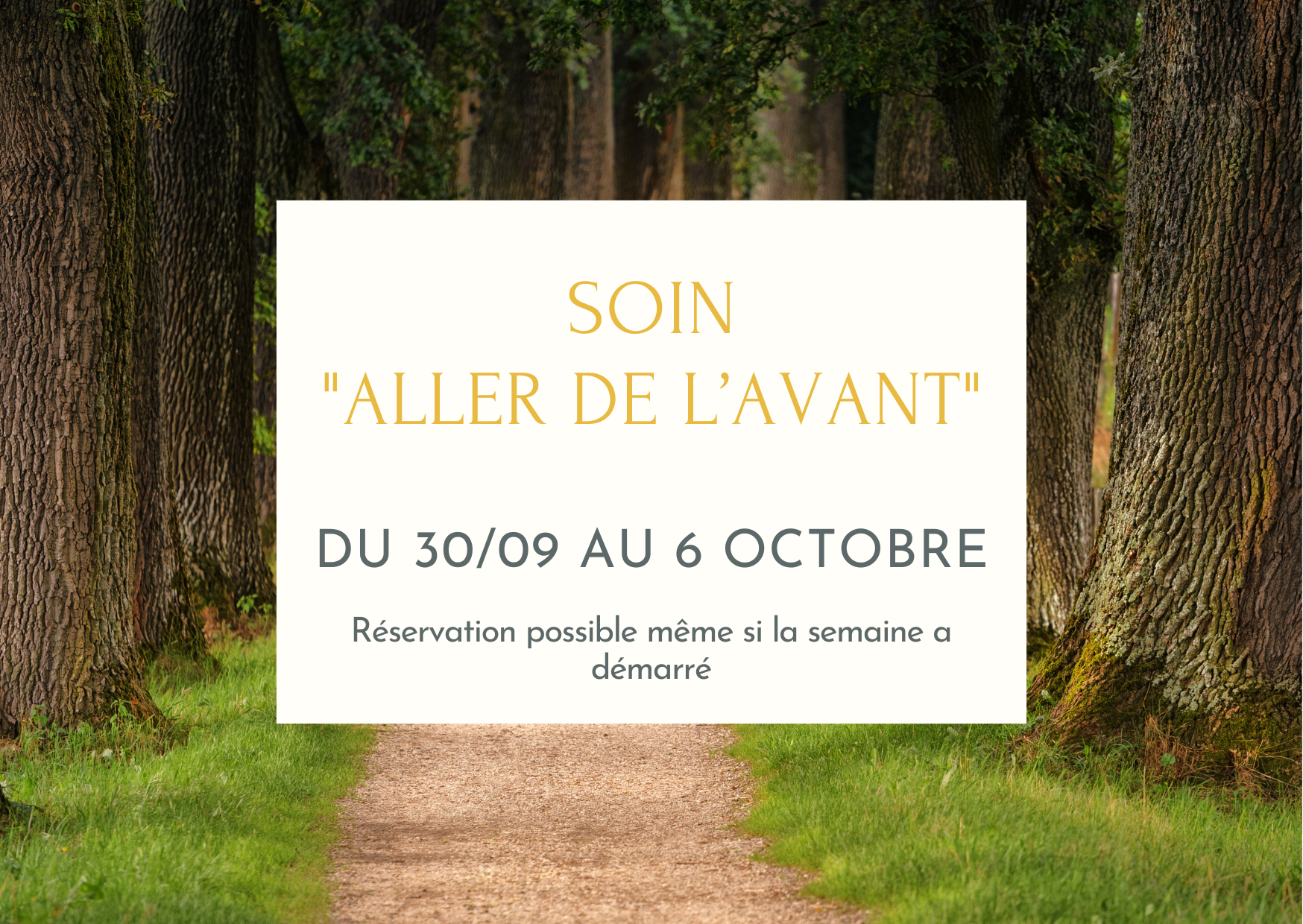 Soin "Aller de l'avant"