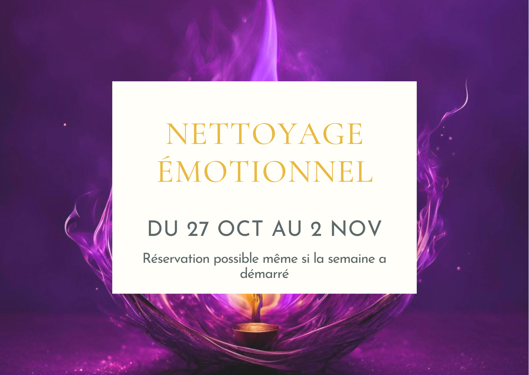 Soin "Nettoyage émotionnel"