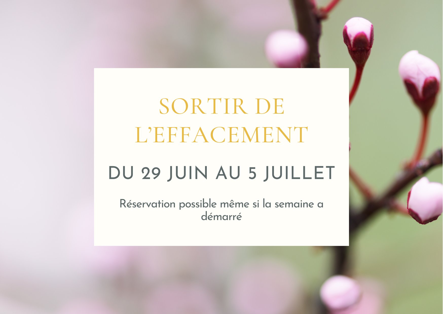 Sortir de l'effacement