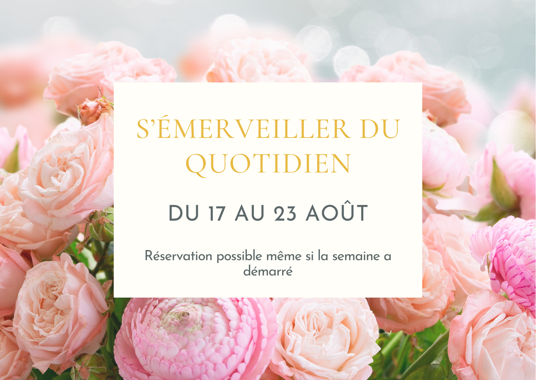 S'émerveiller du quotidien