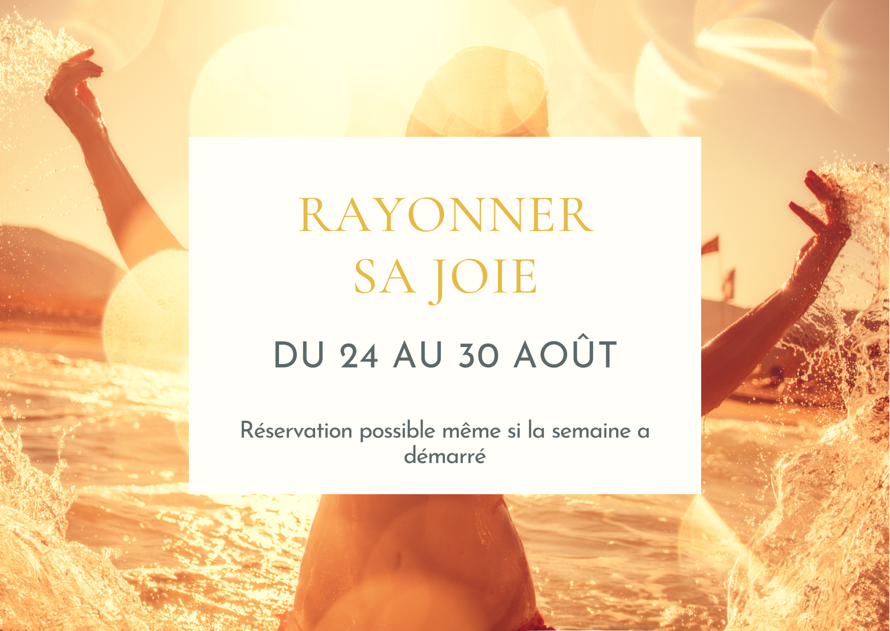 Rayonner sa joie