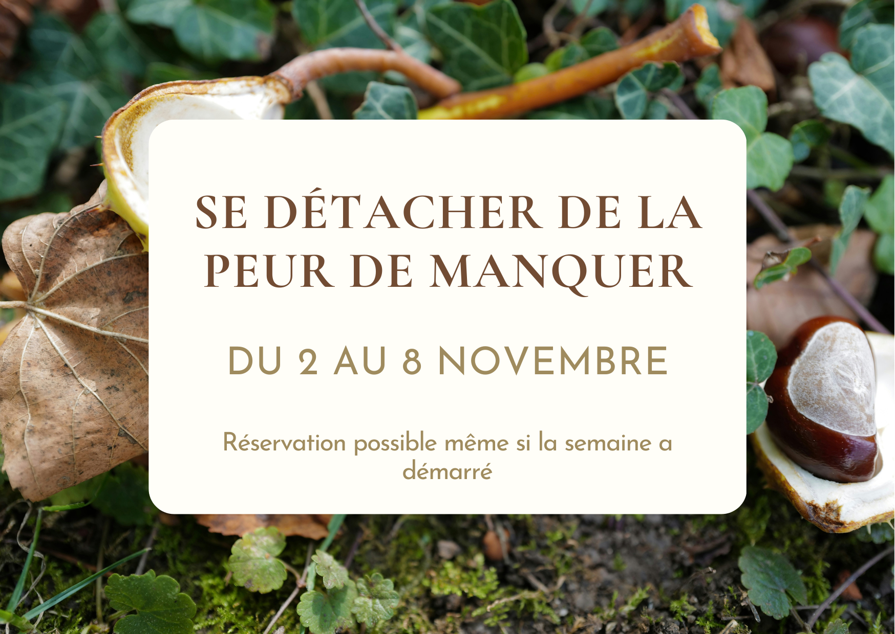 Se détacher de la peur de manquer - Soin collectif